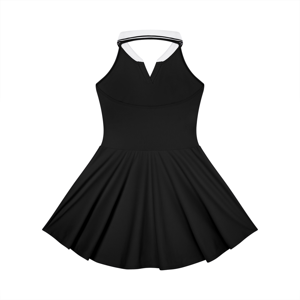 Women's Collared Halter A-Line Tennis Dress
