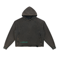Vintage Washed Frayed-Hem Hoodie