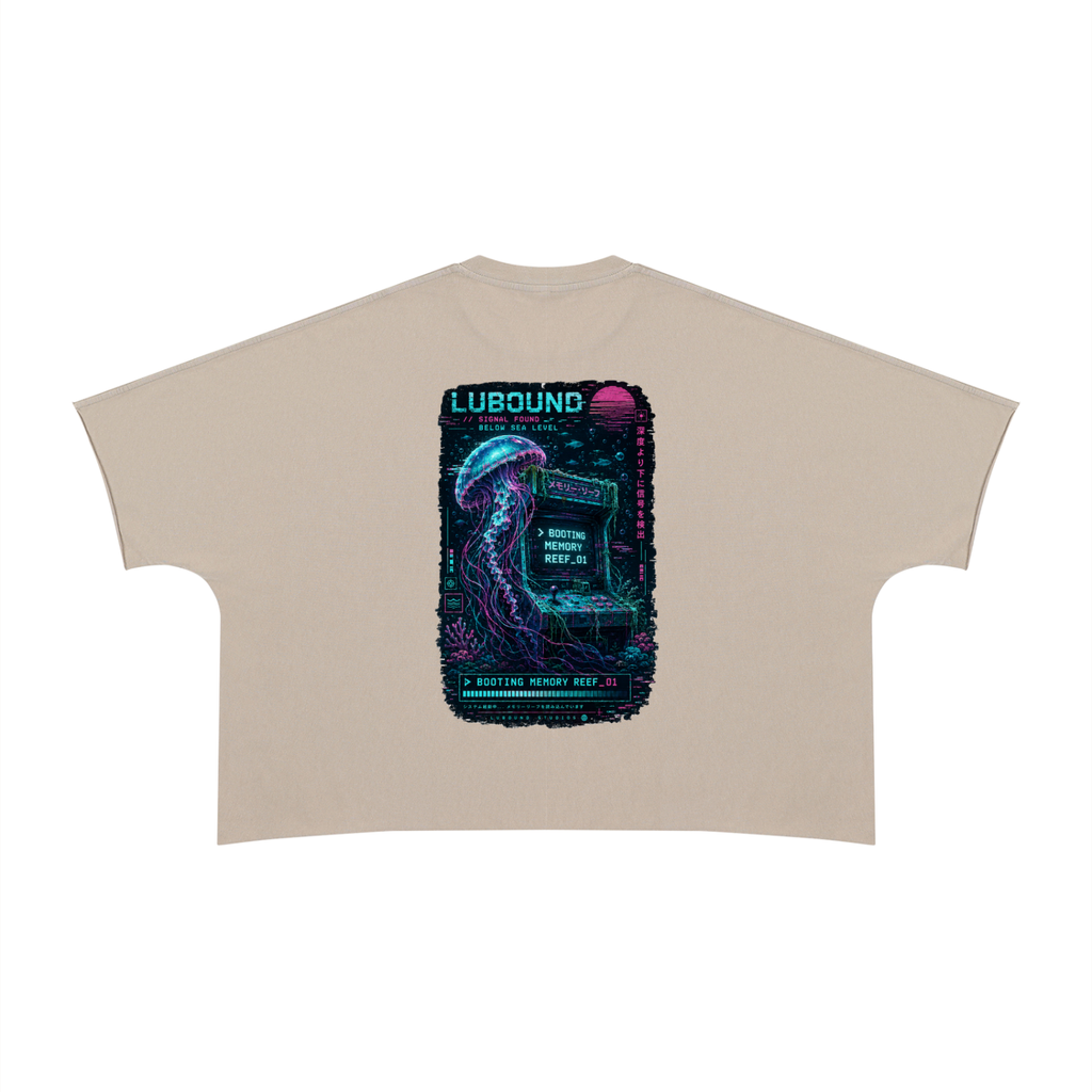 Unisex Heavyweight Boxy Raw Edge T-Shirt