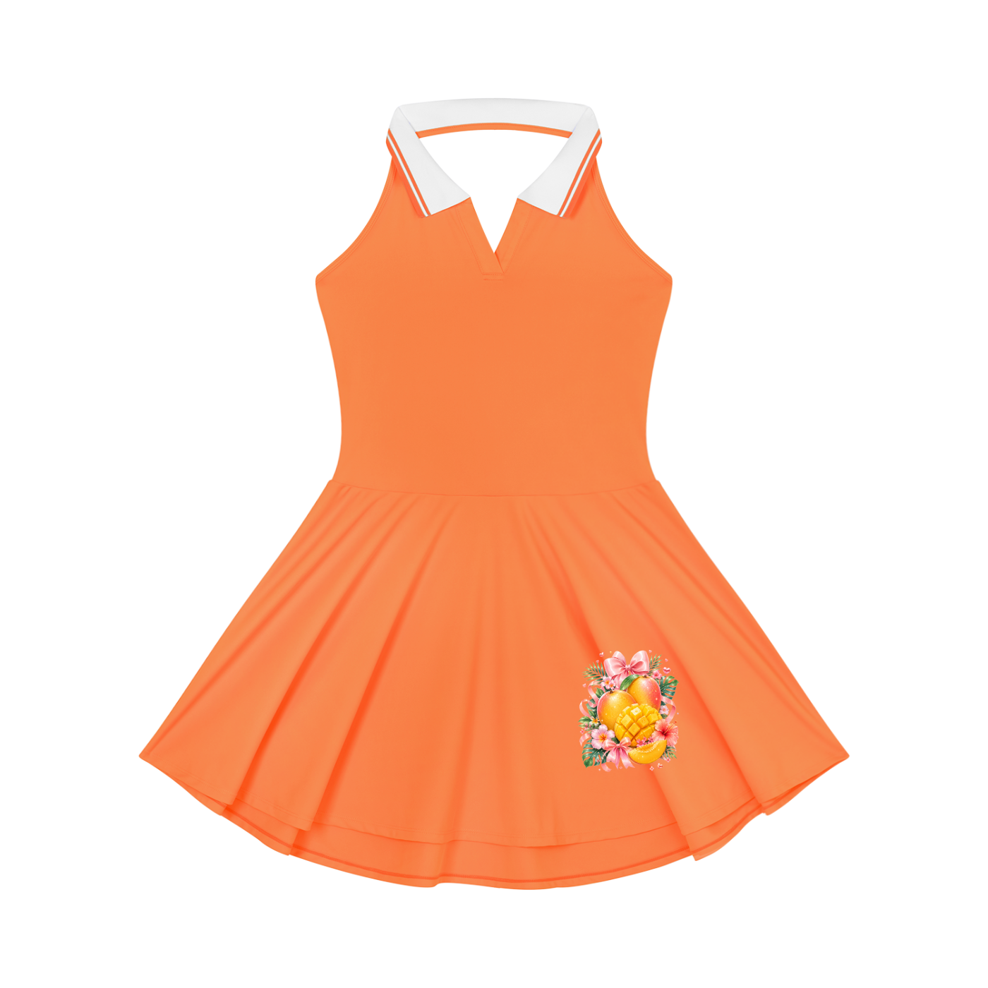 Women's Collared Halter A-Line Tennis Dress