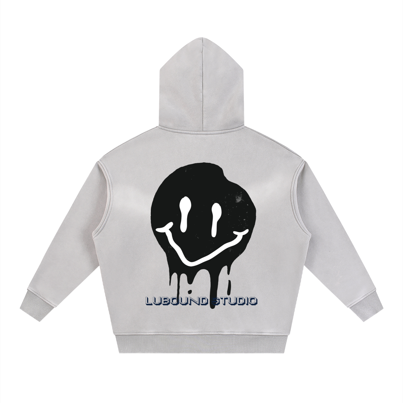Sunfade Two-way Zipper Boxy Fleece Hoodie
