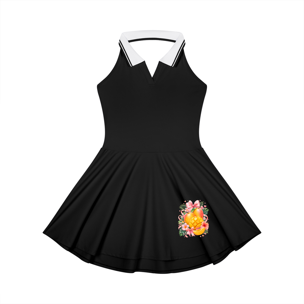 Women's Collared Halter A-Line Tennis Dress