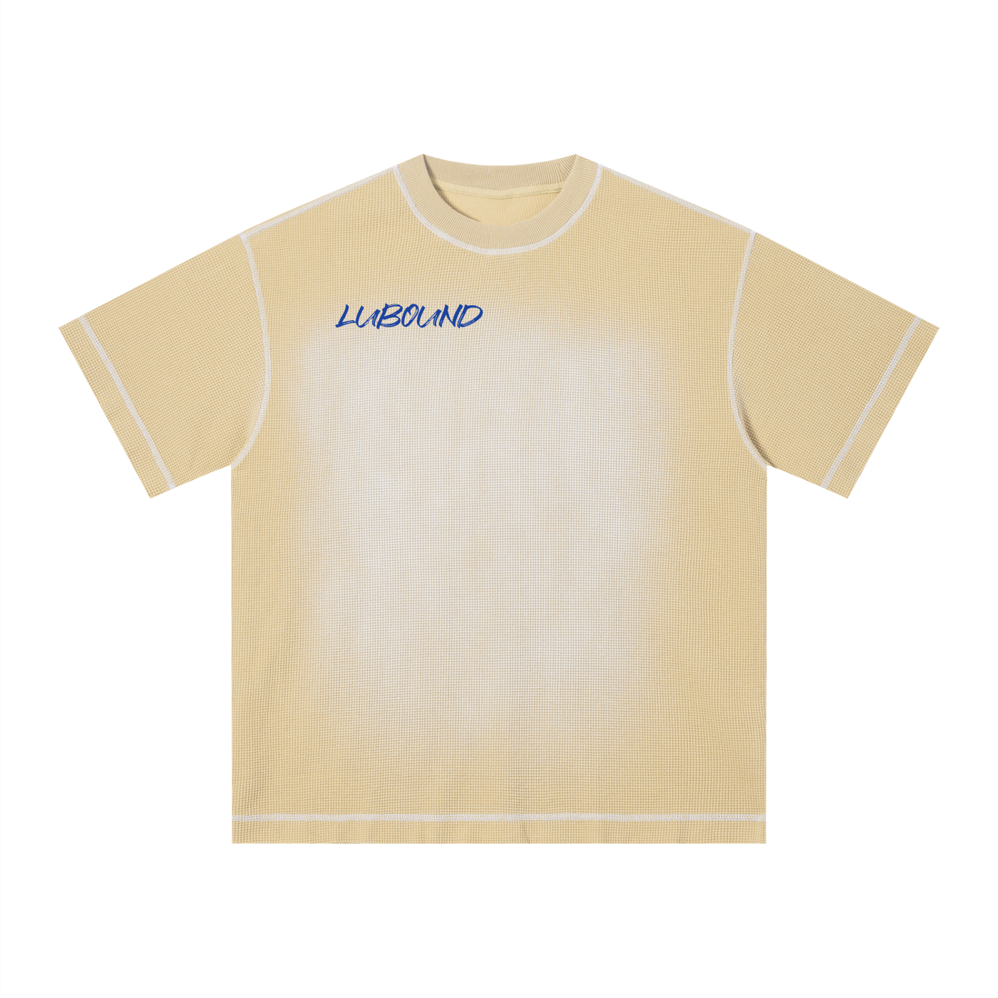 Unisex Sunfade Waffle Boxy T-Shirt