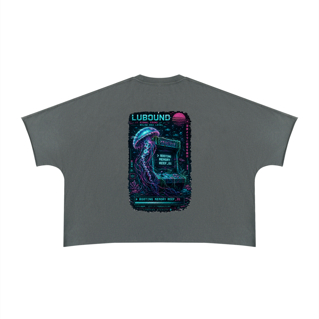 Unisex Heavyweight Boxy Raw Edge T-Shirt