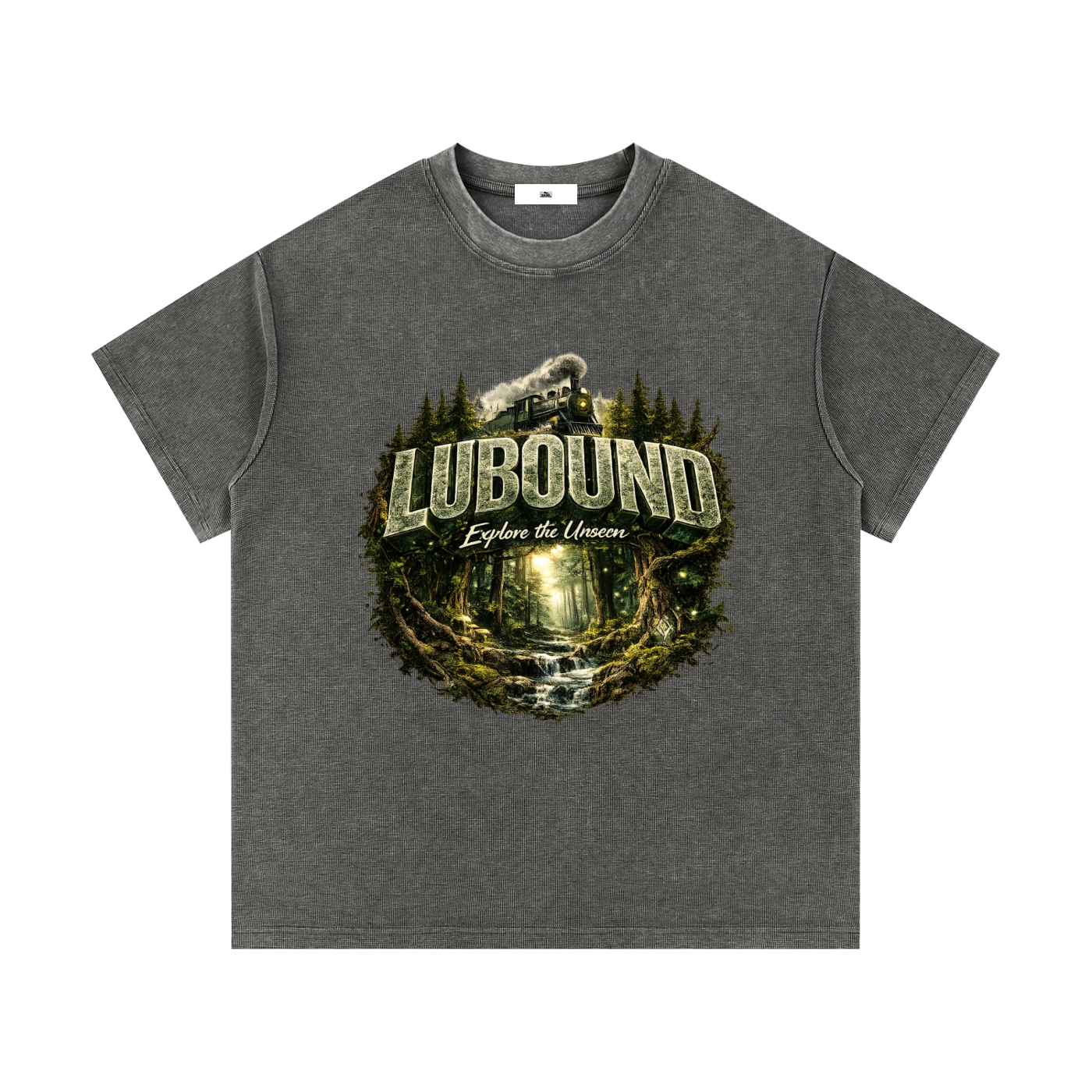 Mineral Wash Waffle Knit T-Shirt