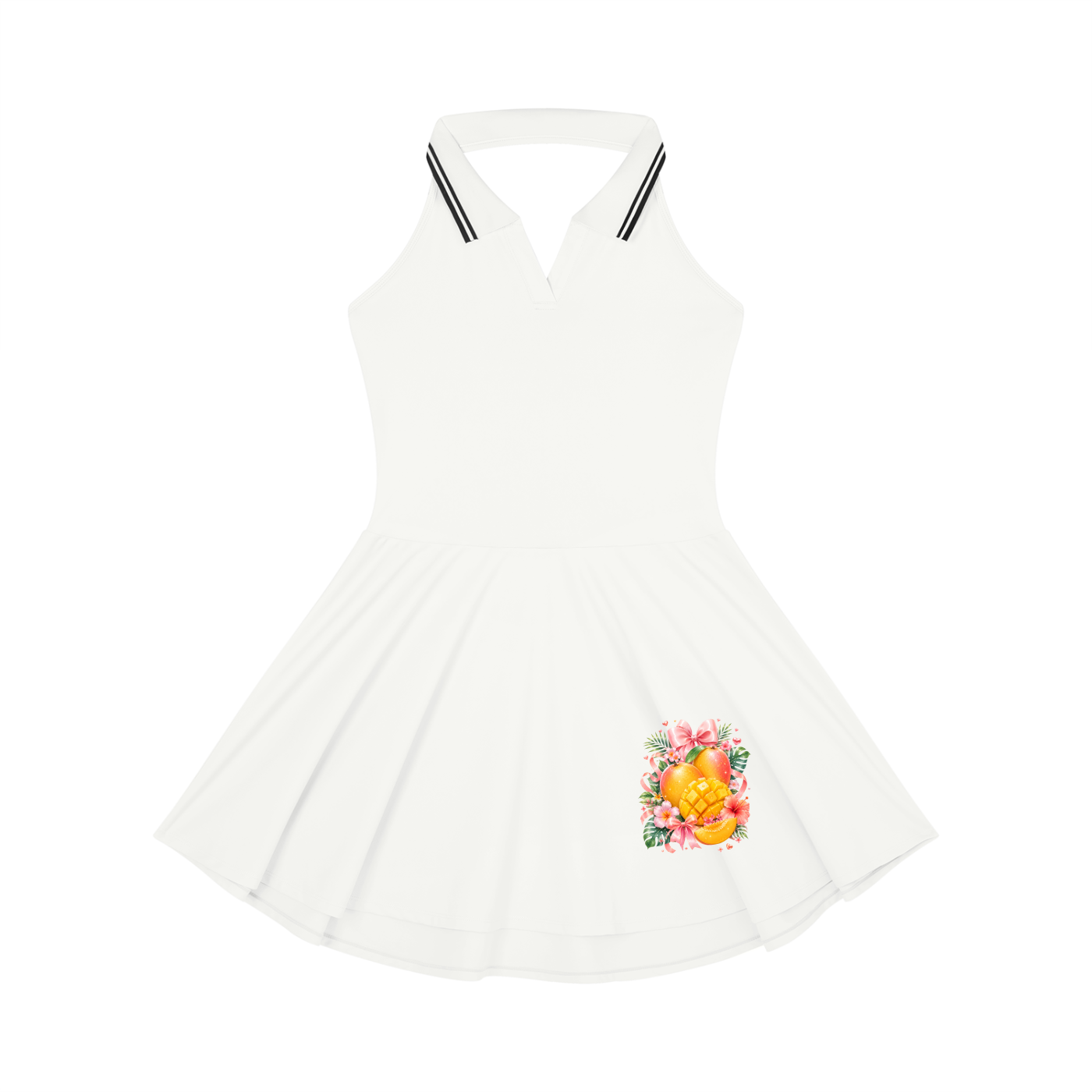 Women's Collared Halter A-Line Tennis Dress
