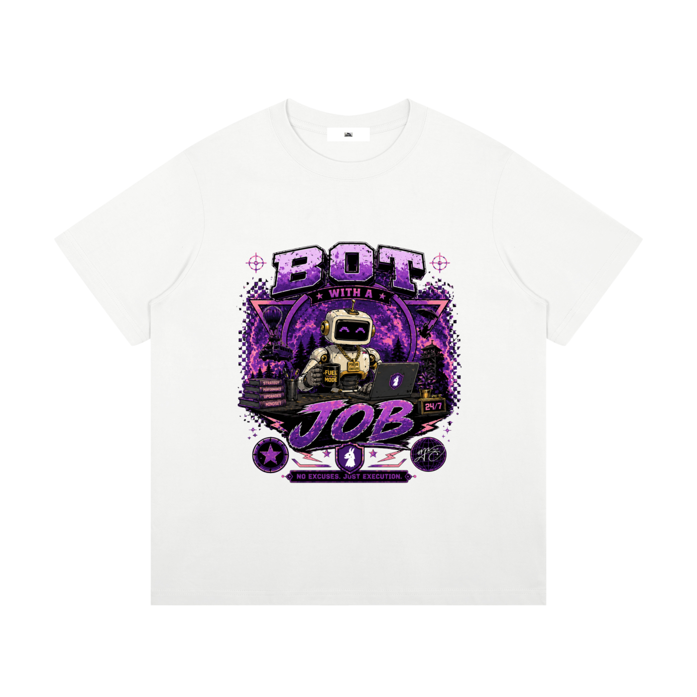 Bot with a Job The Big Fella Committee Unisex Mid-Weight Cotton T-Shirt