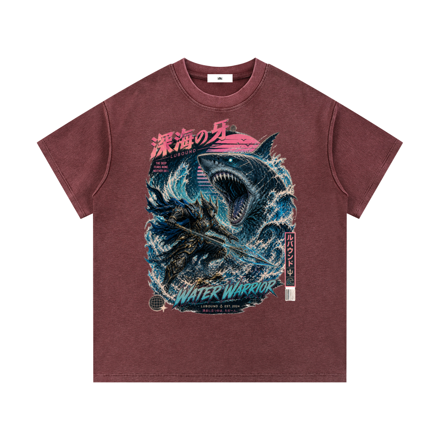 Mineral Wash Waffle Knit T-Shirt