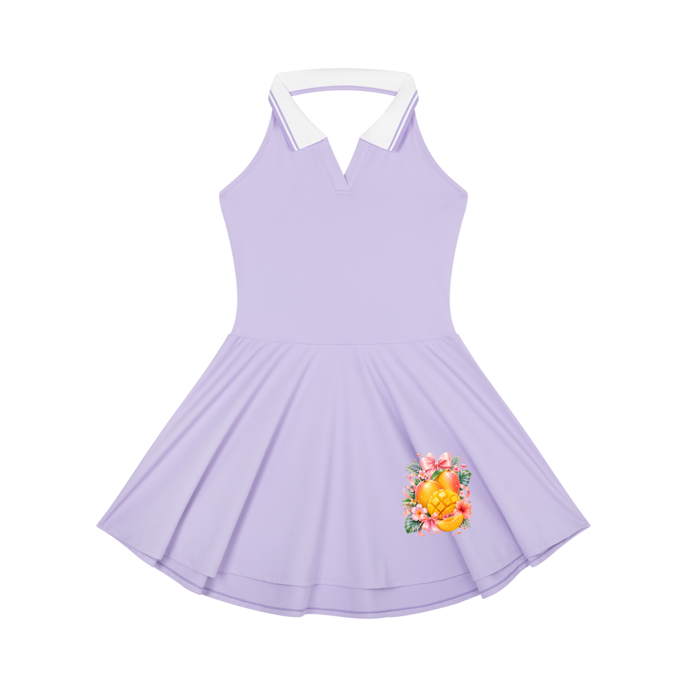 Women's Collared Halter A-Line Tennis Dress