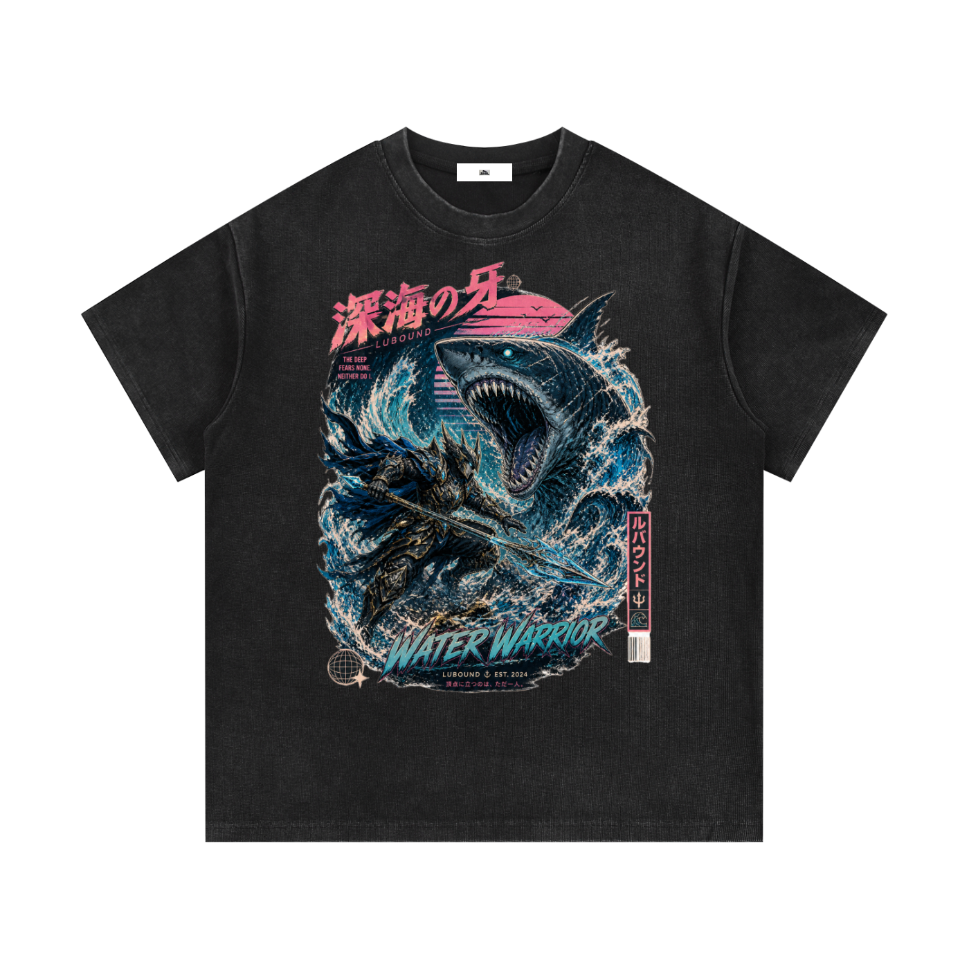 Mineral Wash Waffle Knit T-Shirt