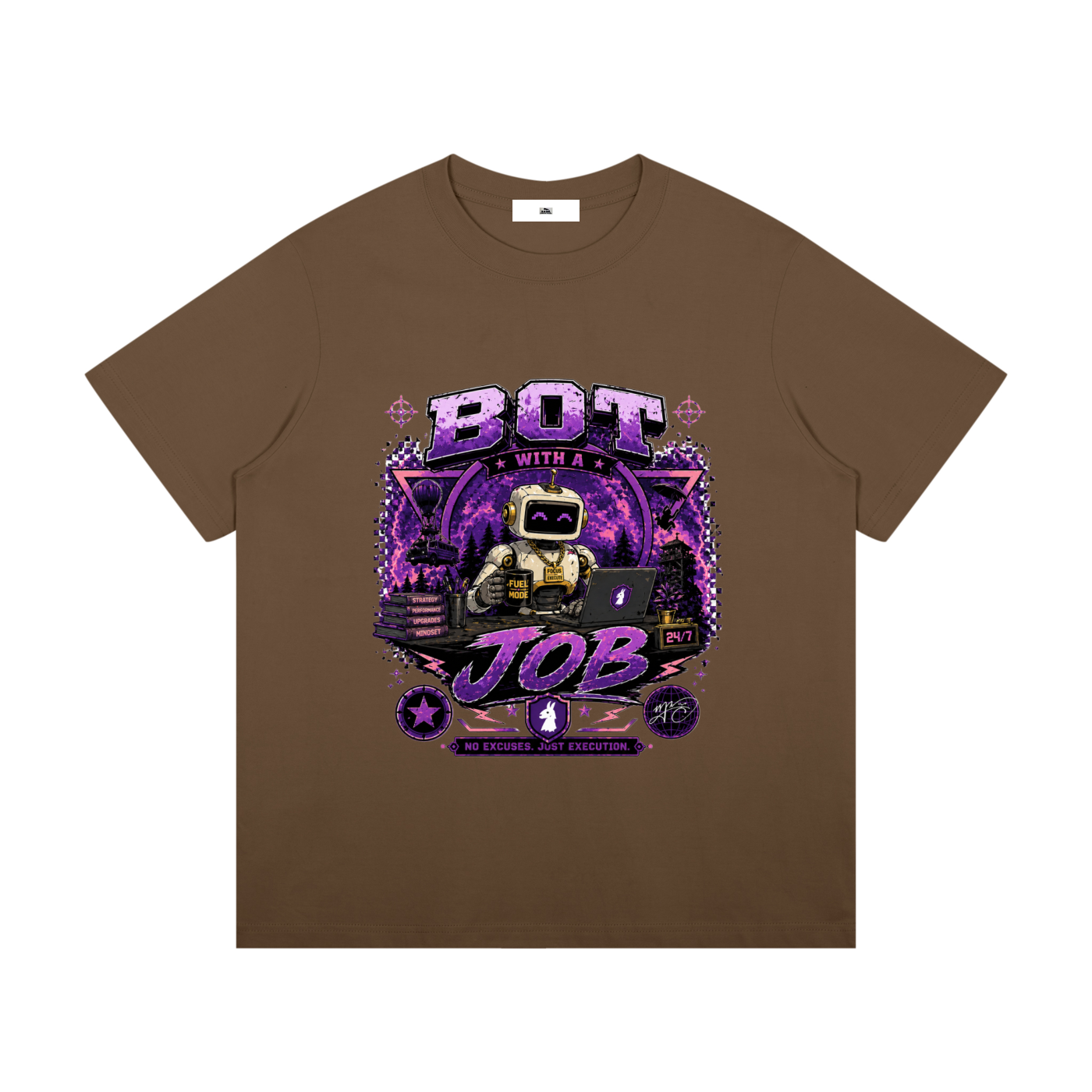 Bot with a Job The Big Fella Committee Unisex Mid-Weight Cotton T-Shirt