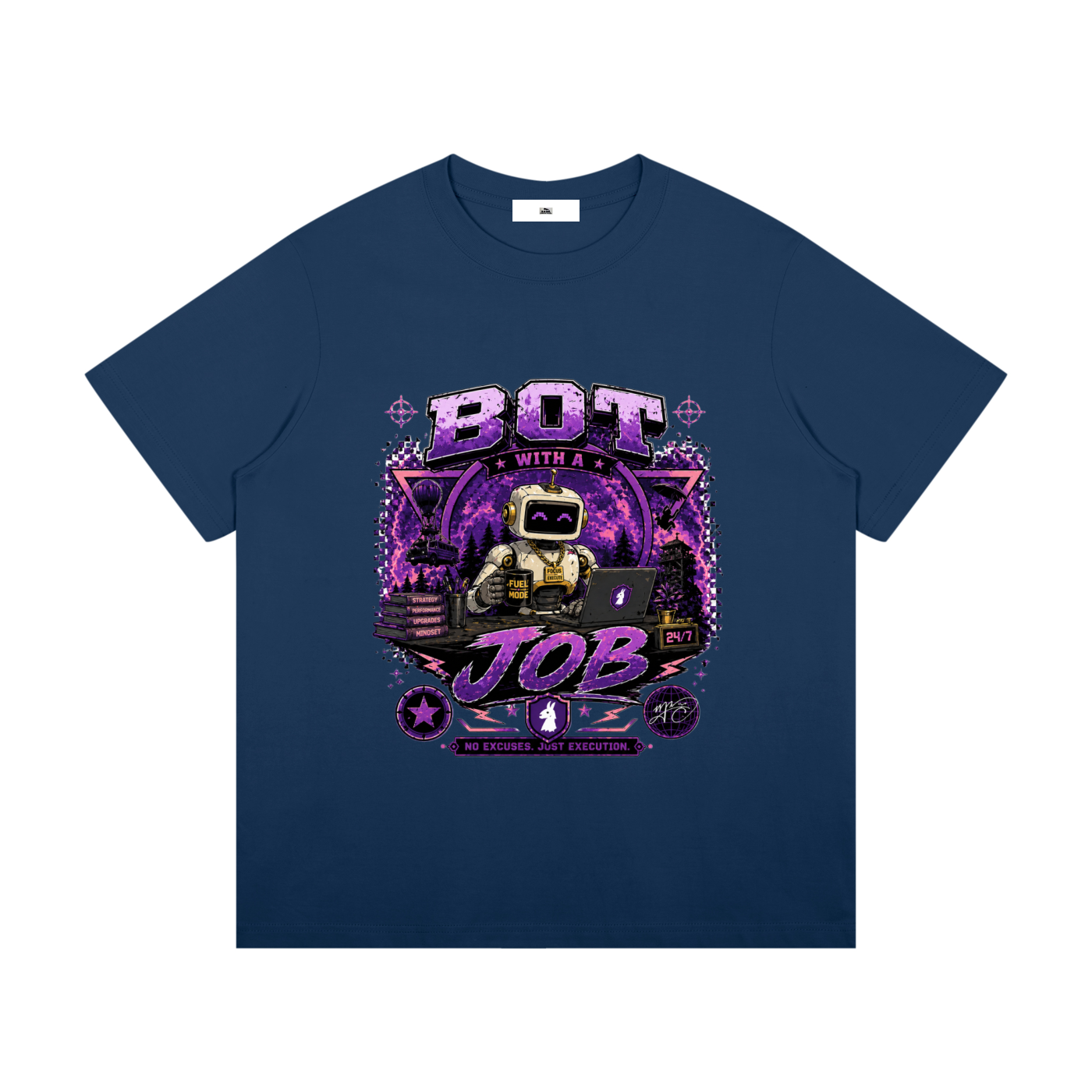 Bot with a Job The Big Fella Committee Unisex Mid-Weight Cotton T-Shirt
