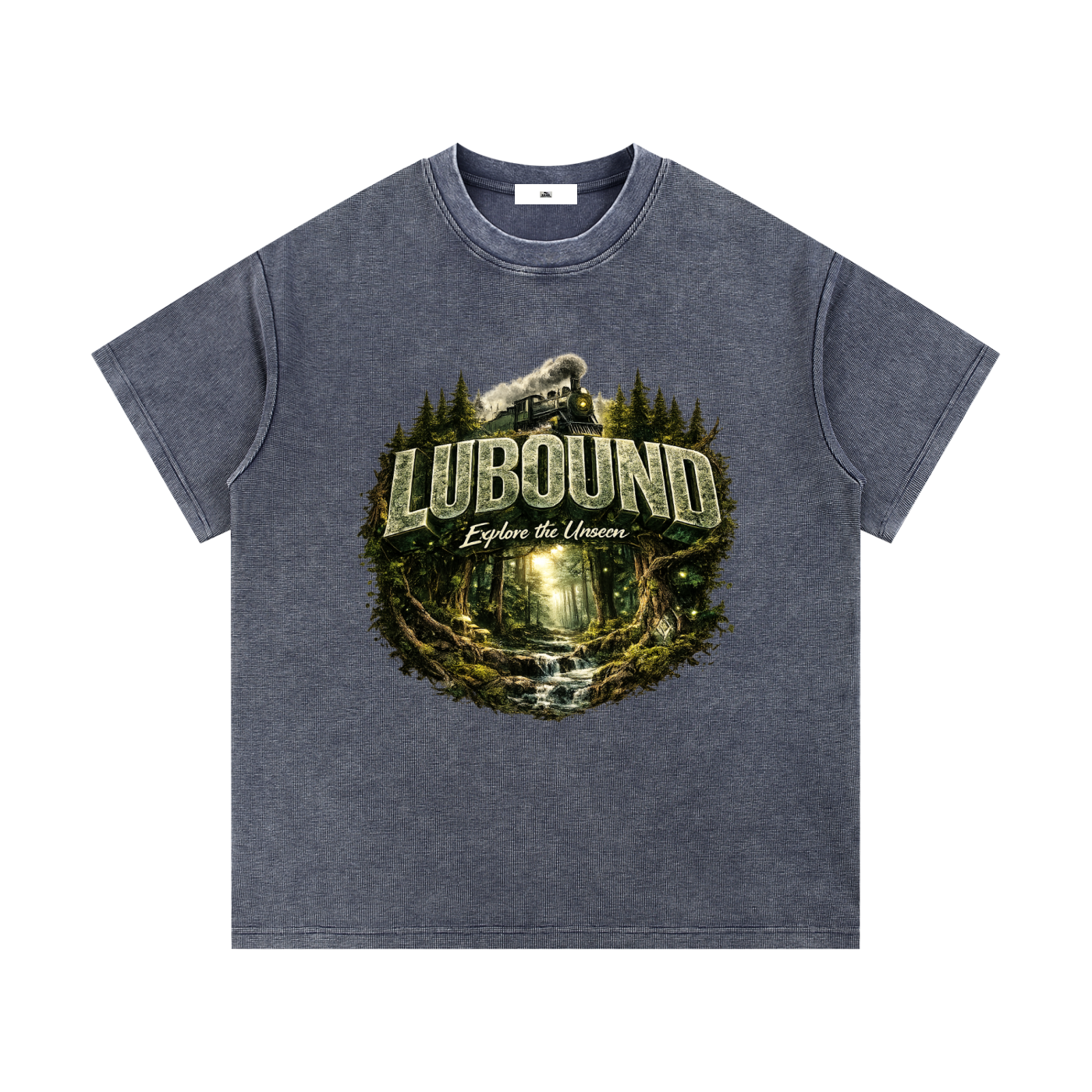 Mineral Wash Waffle Knit T-Shirt