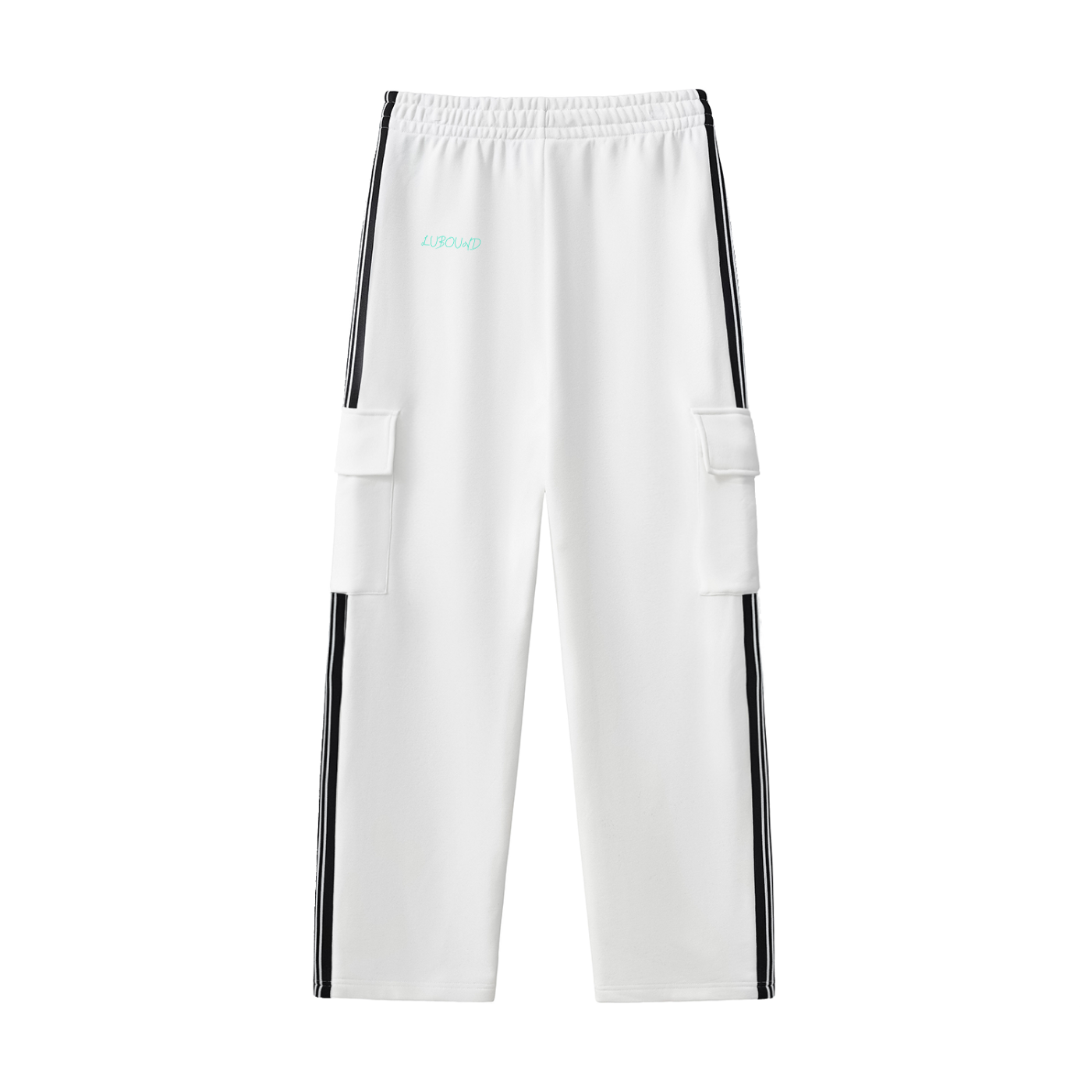 Side Stripe Straight-Leg Pants