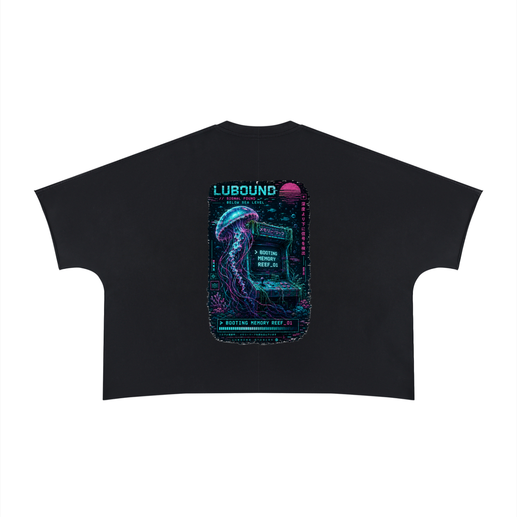 Unisex Heavyweight Boxy Raw Edge T-Shirt