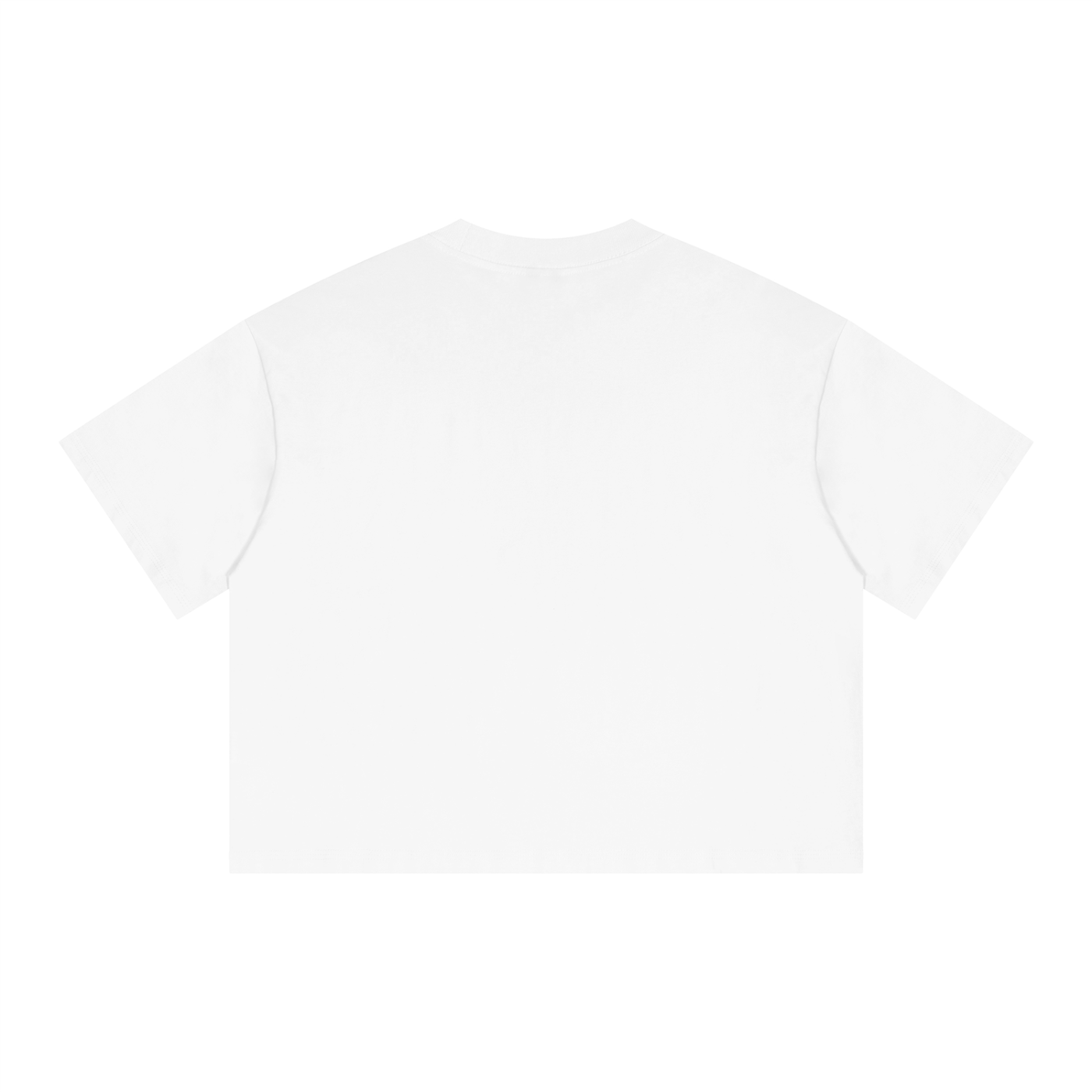 Unisex Boxy Drop Shoulder Crop T-Shirt