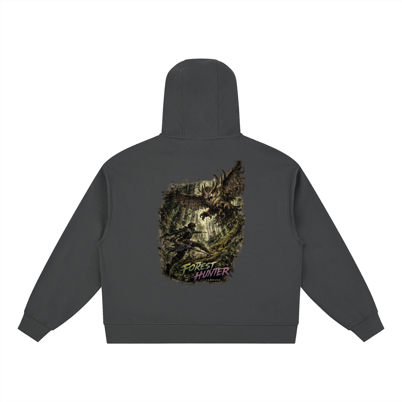 Boxy Button Placket Hoodie