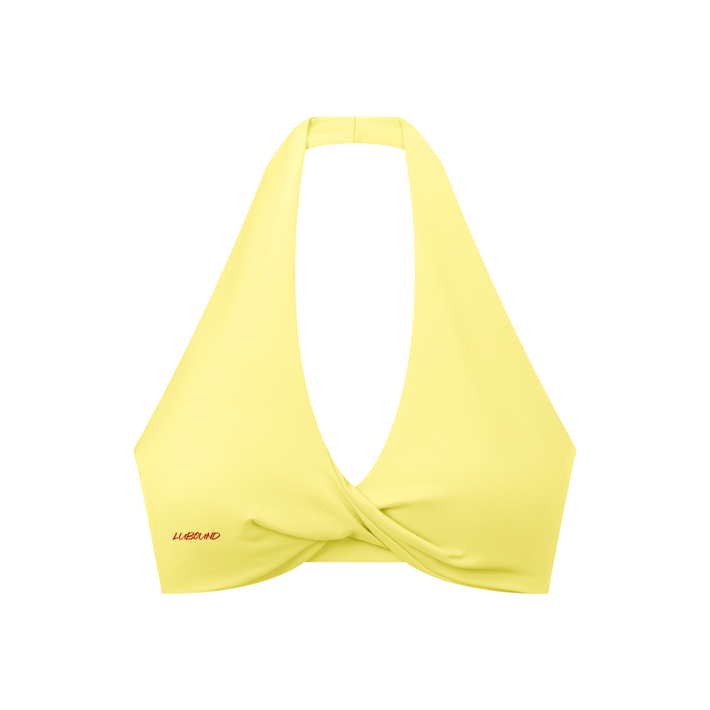 Women's Pleated Halter Sports Bra