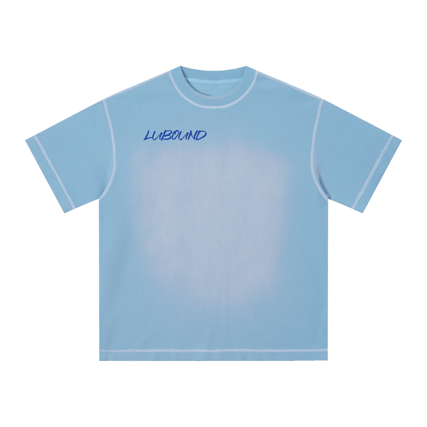 Unisex Sunfade Waffle Boxy T-Shirt