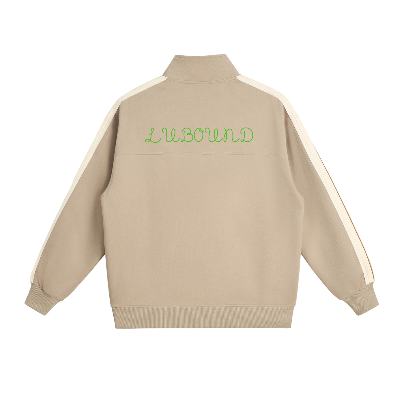 Contrast Side-Stripe Stand Collar  Jacket
