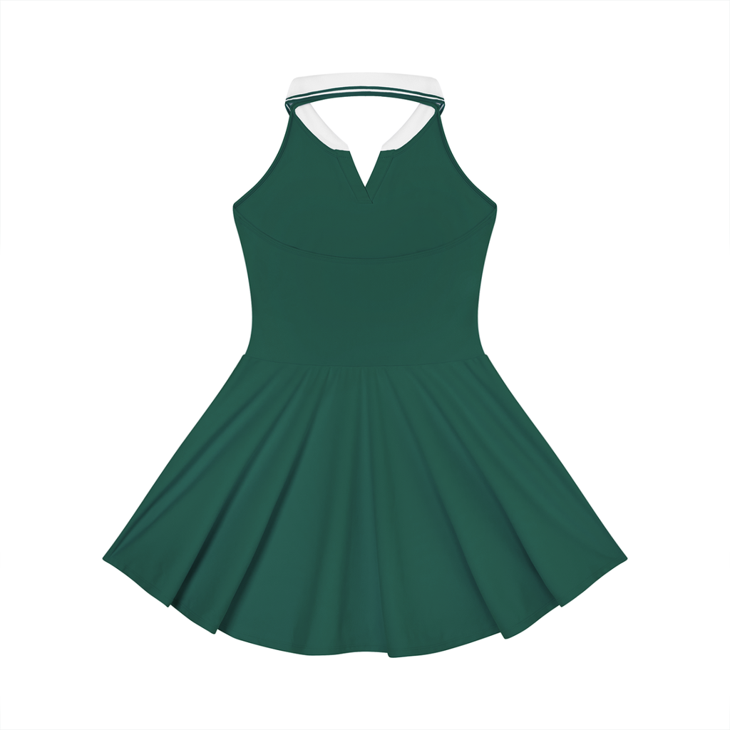 Women's Collared Halter A-Line Tennis Dress