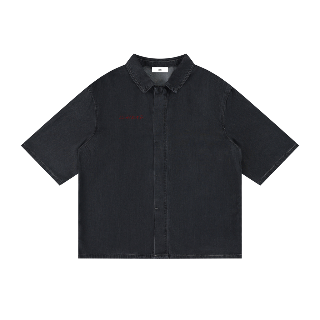 Unisex Vintage Wash Drop Shoulder Lyocell Shirt