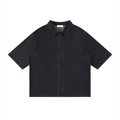 Unisex Vintage Wash Drop Shoulder Lyocell Shirt