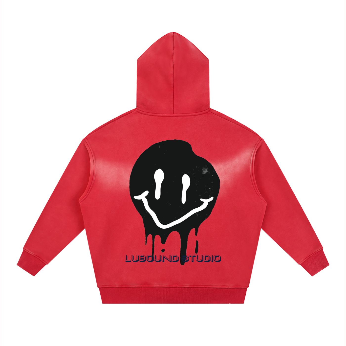 Sunfade Two-way Zipper Boxy Fleece Hoodie
