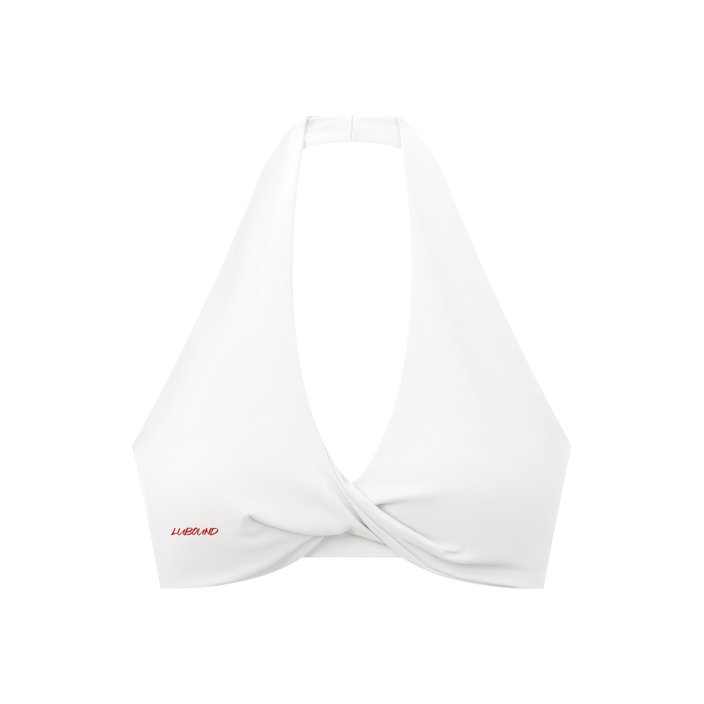 Women's Pleated Halter Sports Bra