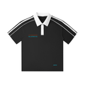 Brainstorming Contrast Collar Short-Sleeve Polo Shirt