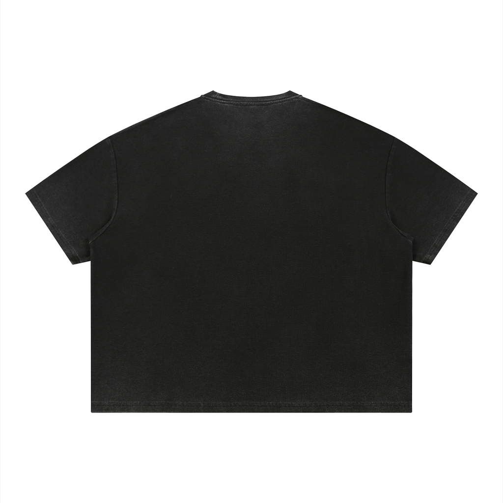 Unisex Vintage Wash Sunfade Boxy Waffle T-Shirt