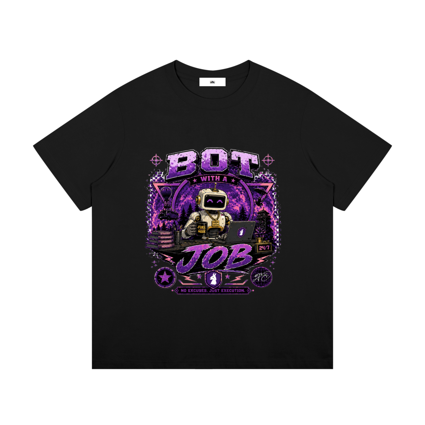 Bot with a Job The Big Fella Committee Unisex Mid-Weight Cotton T-Shirt