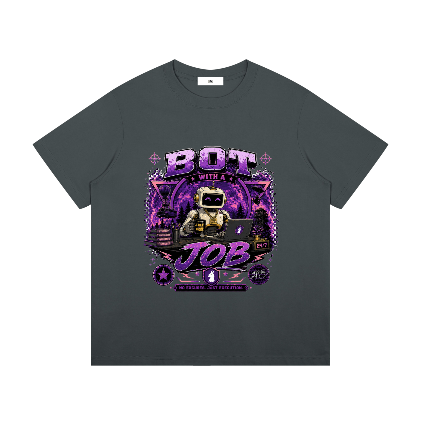 Bot with a Job The Big Fella Committee Unisex Mid-Weight Cotton T-Shirt