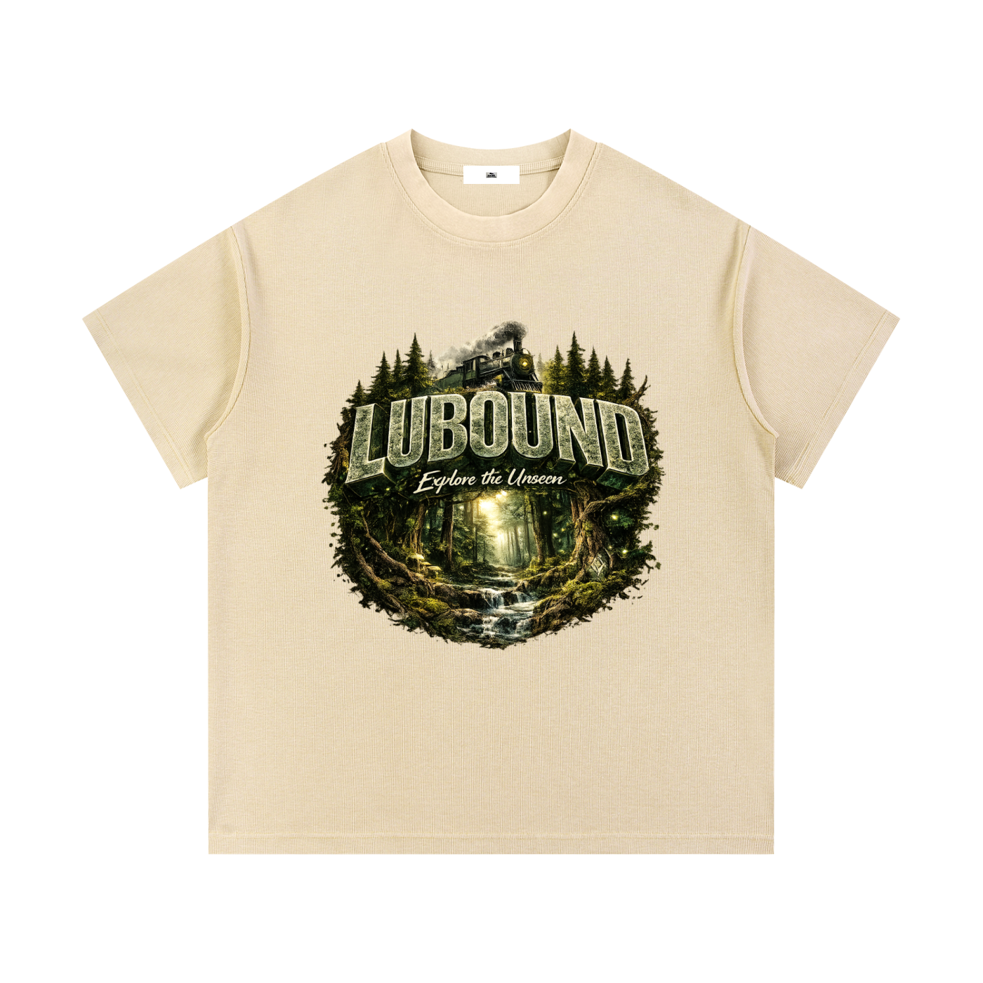 Mineral Wash Waffle Knit T-Shirt