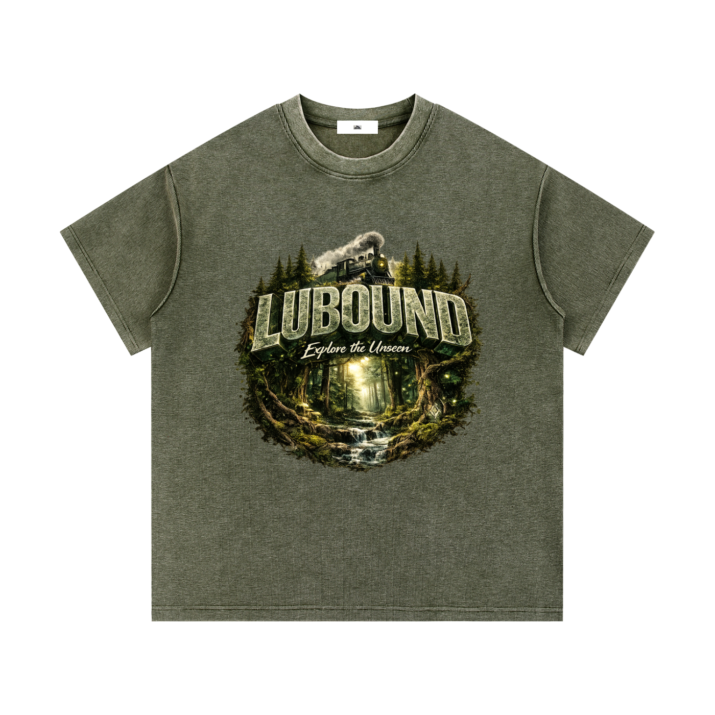 Mineral Wash Waffle Knit T-Shirt