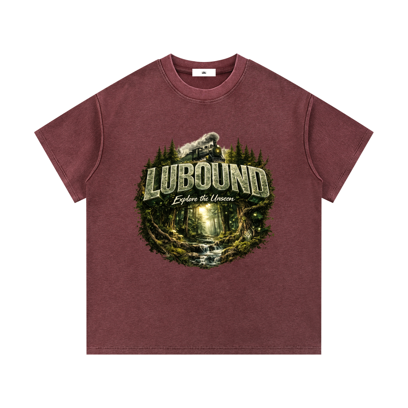 Mineral Wash Waffle Knit T-Shirt
