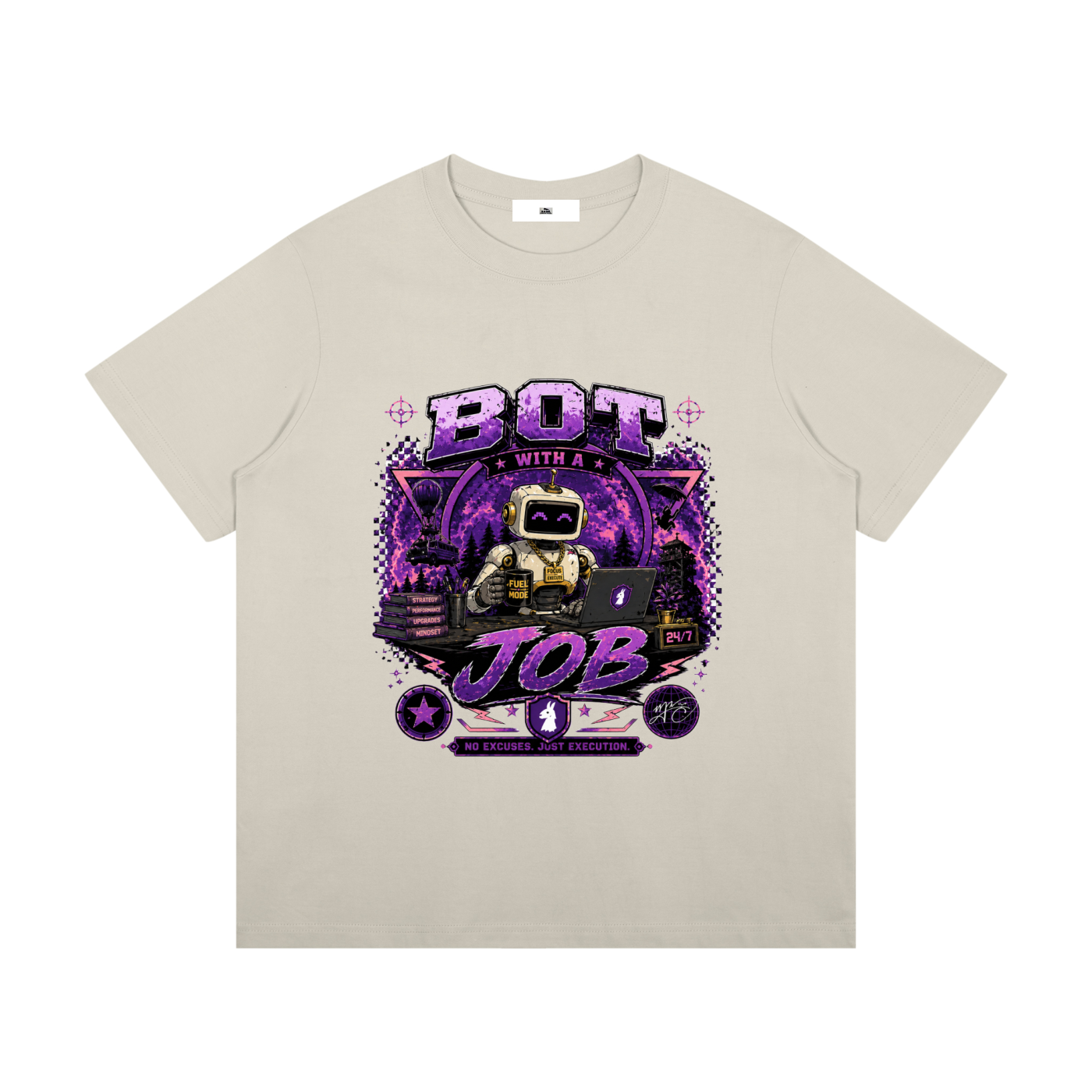 Bot with a Job The Big Fella Committee Unisex Mid-Weight Cotton T-Shirt