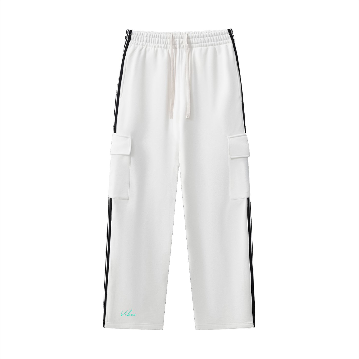 Side Stripe Straight-Leg Pants