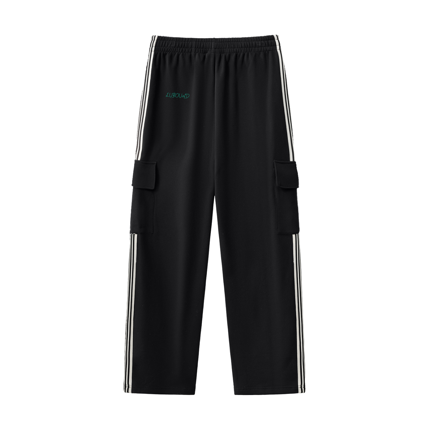 Side Stripe Straight-Leg Pants