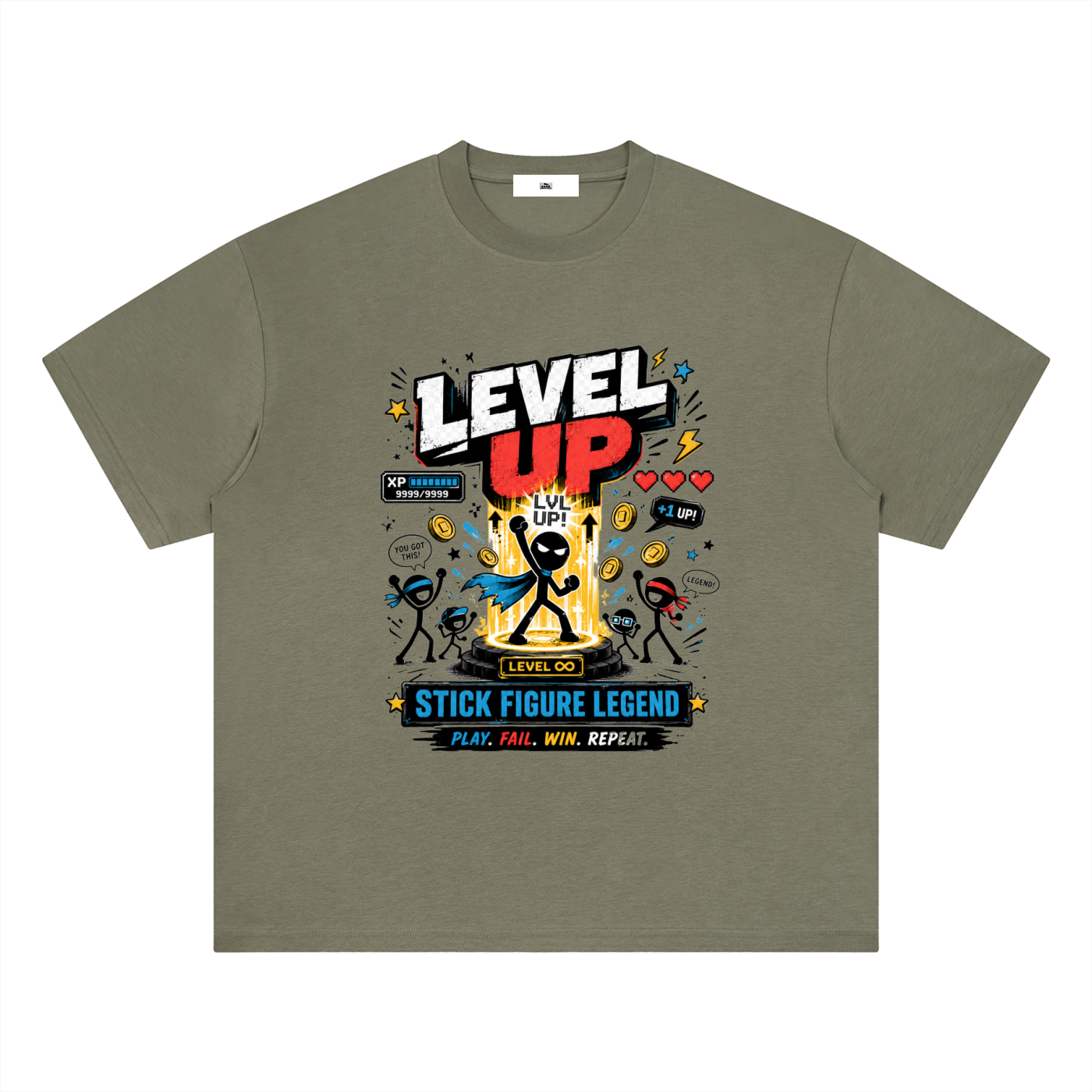 Men's Quick Dry Drop Shoulder T-Shirt