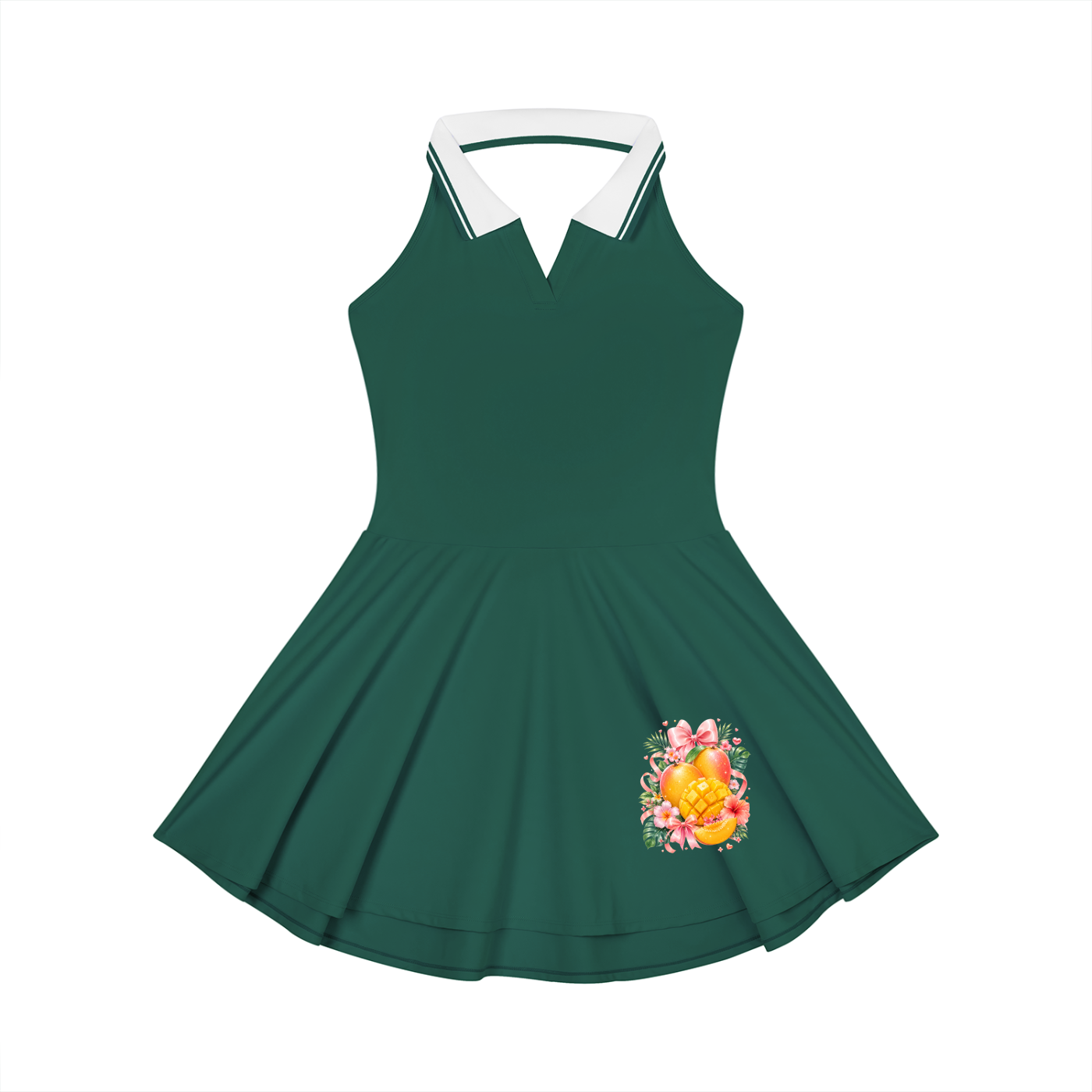 Women's Collared Halter A-Line Tennis Dress