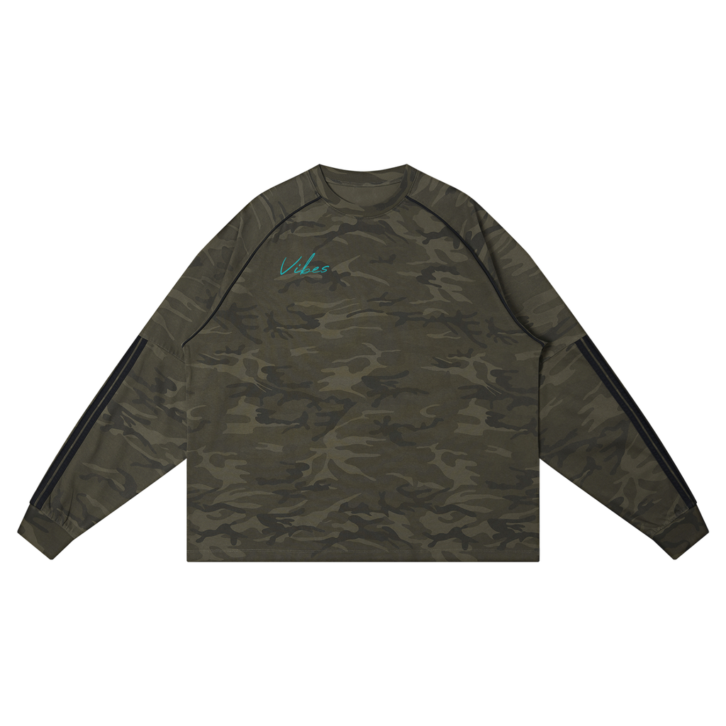 Unisex Camo Loose Long Sleeve T-Shirt
