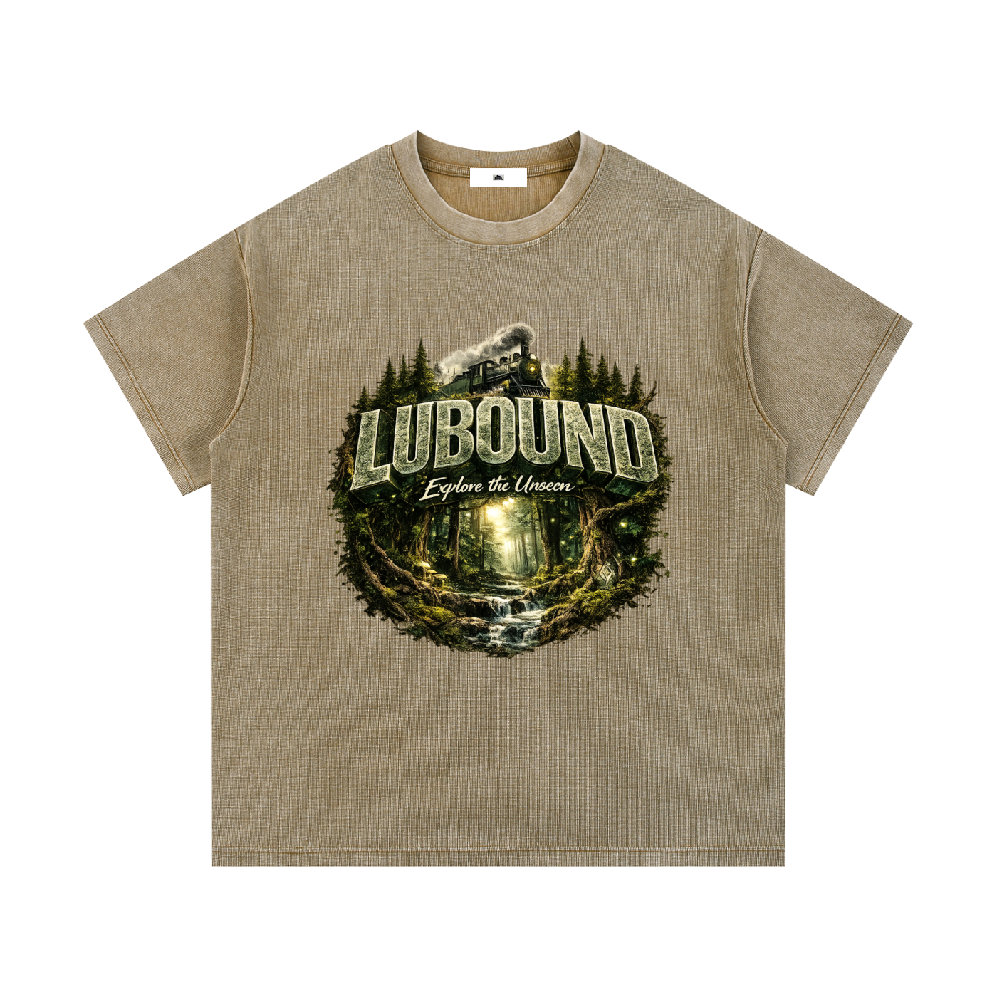 Mineral Wash Waffle Knit T-Shirt