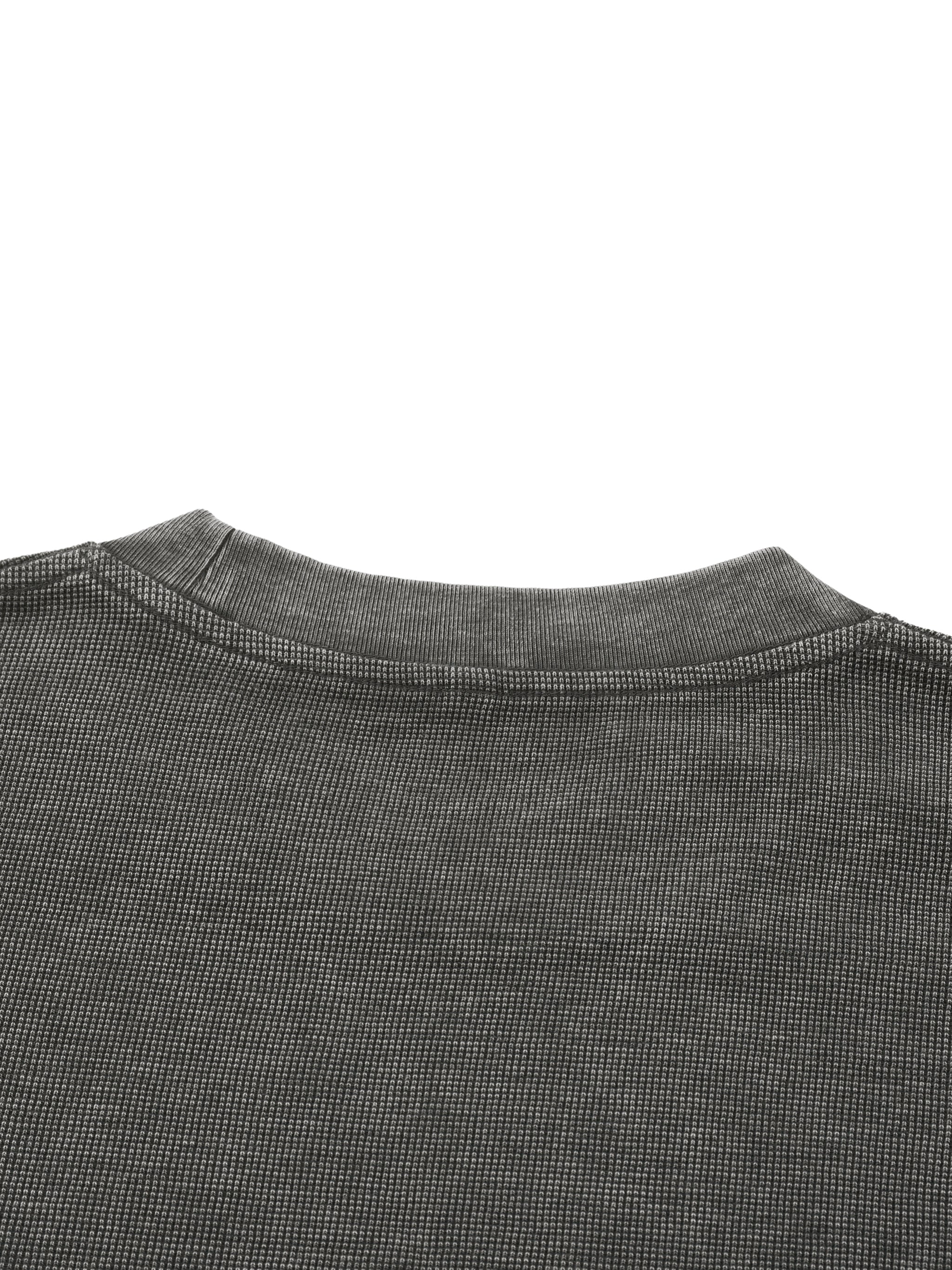 Mineral Wash Waffle Knit T-Shirt