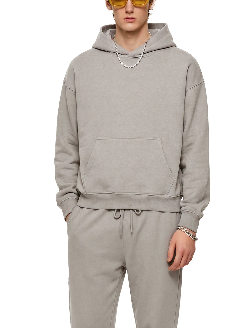 Essential Boxy Heavyweight Drop-Shoulder Hoodie