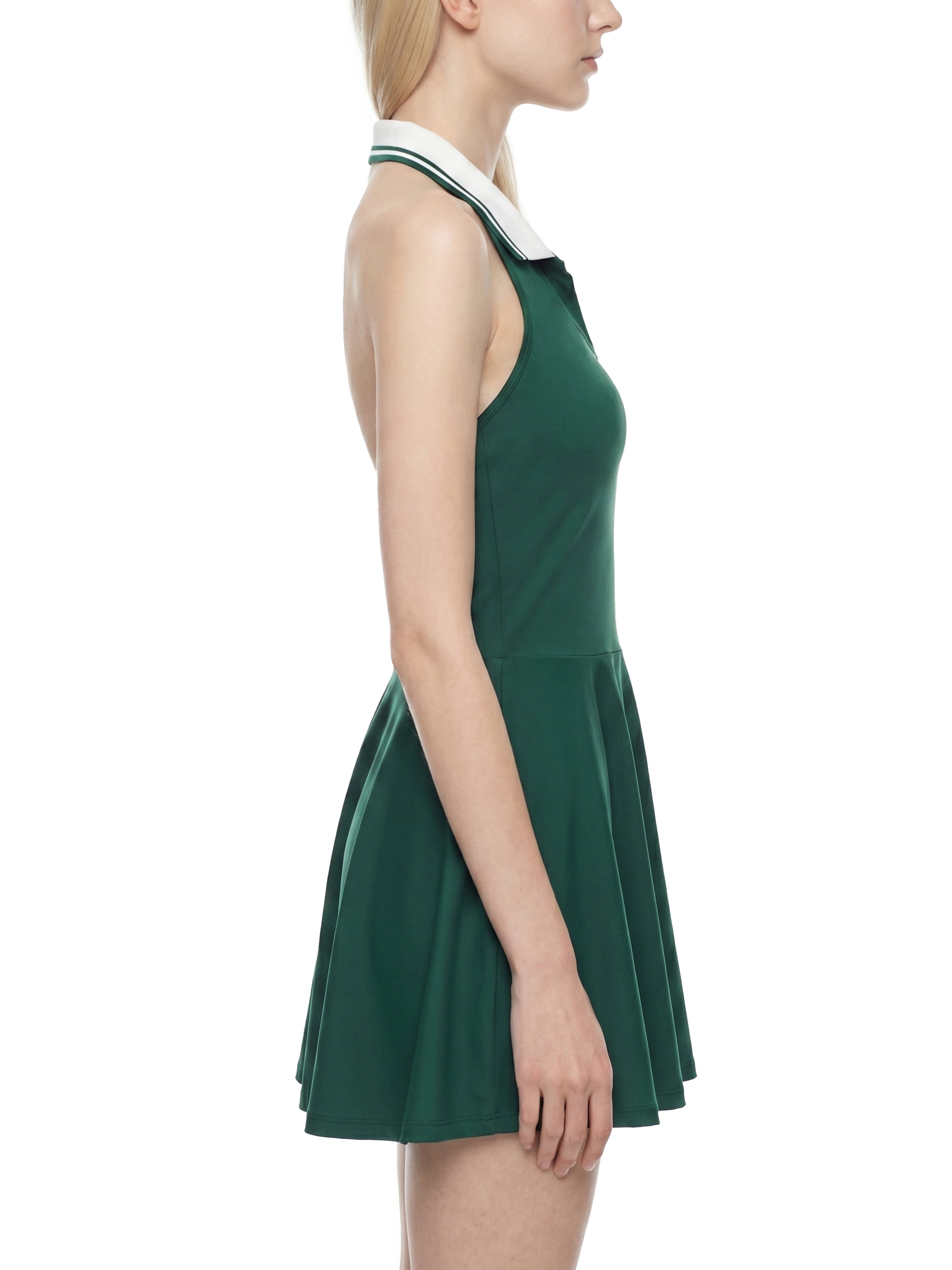 Women's Collared Halter A-Line Tennis Dress