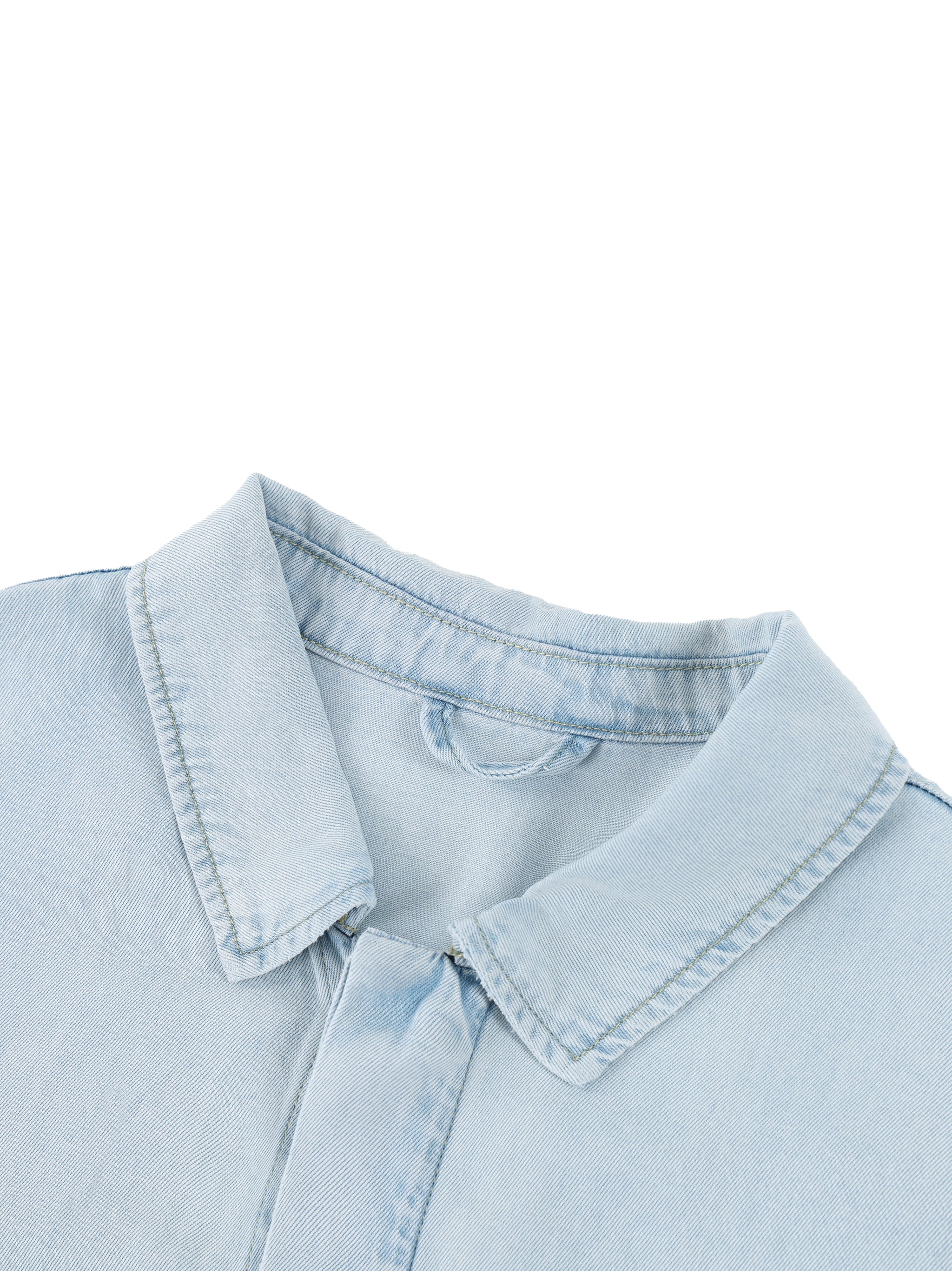 Unisex Vintage Wash Drop Shoulder Lyocell Shirt