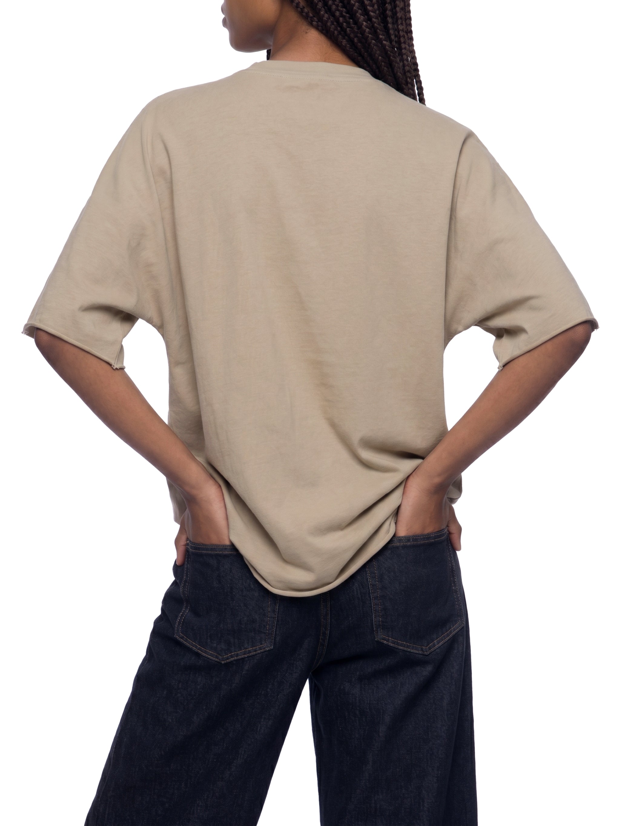 Unisex Heavyweight Boxy Raw Edge T-Shirt