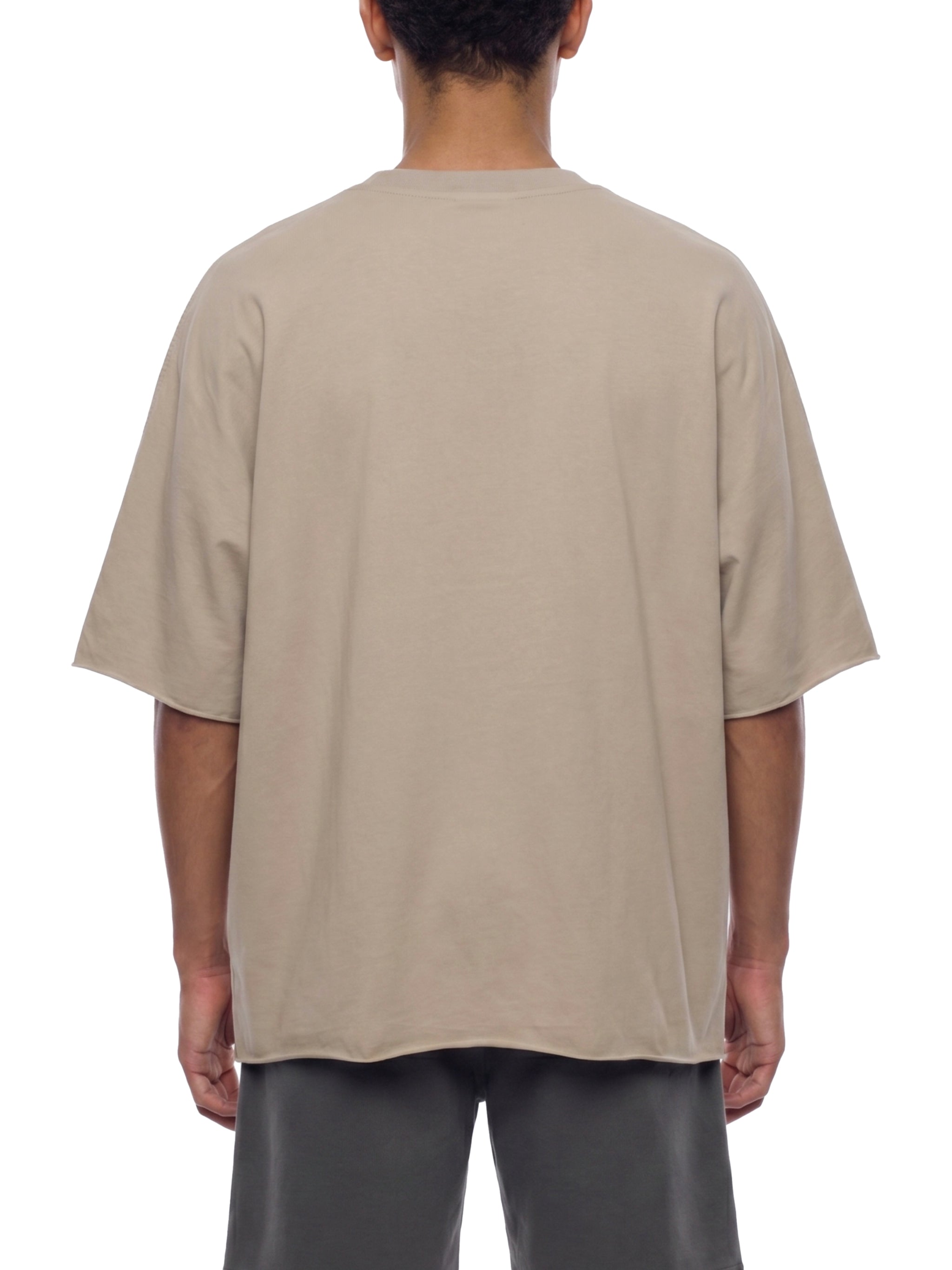 Unisex Heavyweight Boxy Raw Edge T-Shirt