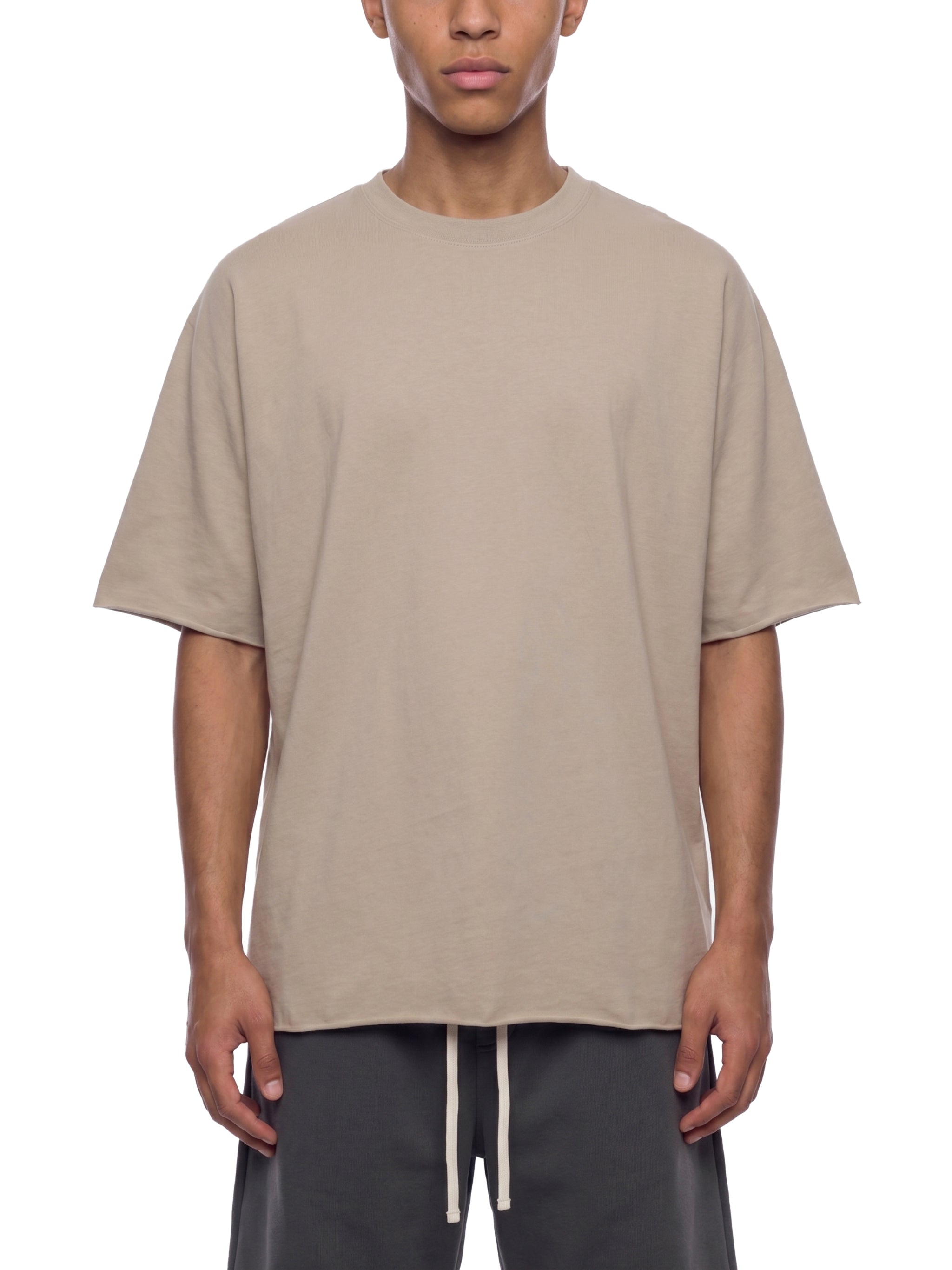 Unisex Heavyweight Boxy Raw Edge T-Shirt